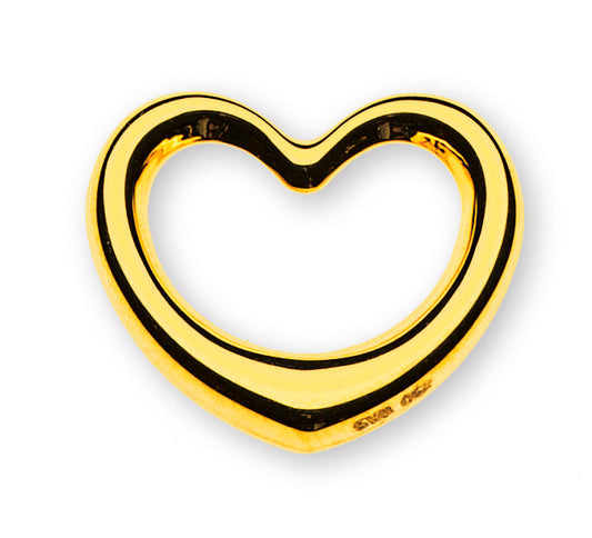 Anhänger 'swinging heart' Gelbgold/Weissgold 750/18K - AHE1029/AHE2029