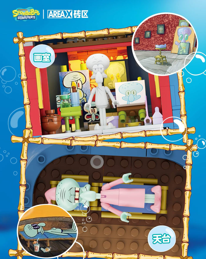 AREA-X AB0078 SpongeBob SquarePants Squidward's Statue House