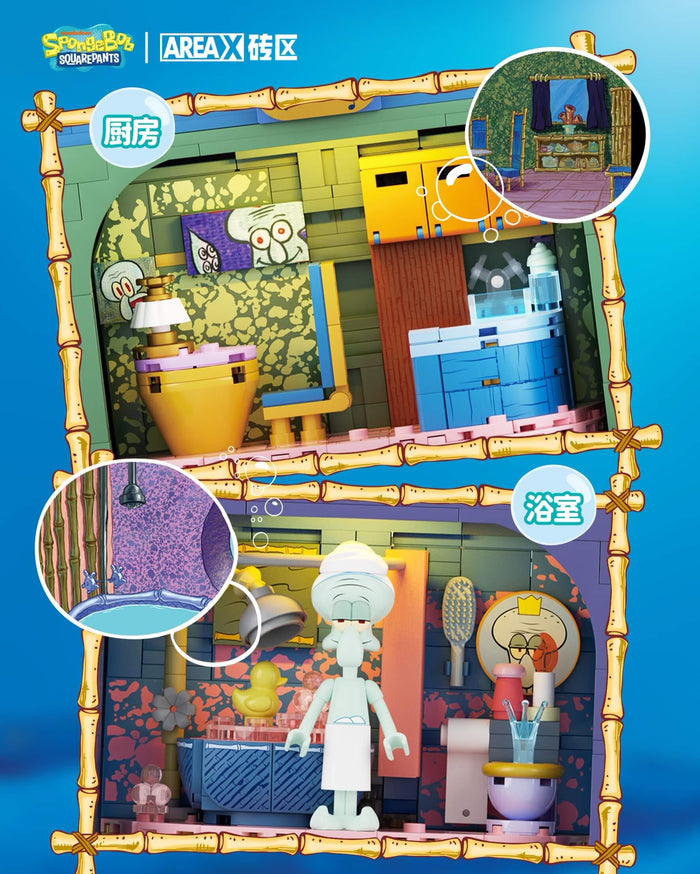 AREA-X AB0078 SpongeBob SquarePants Squidward's Statue House