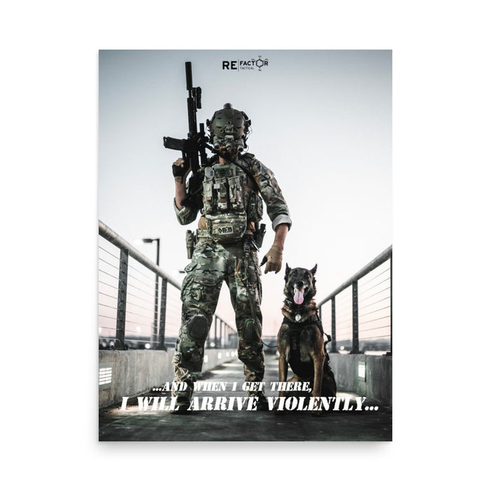 Arrive Violently Poster