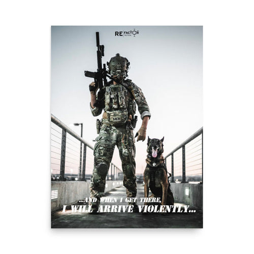 Arrive Violently Poster
