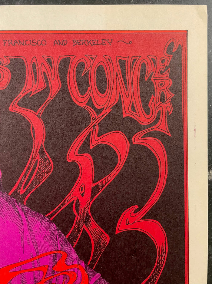 AUCTION - AOR  2.262 - Dave Van Ronk - Greg Irons - 1967  Poster - Berkeley/SF - Near Mint Minus - SF Rock Posters & Collectibles