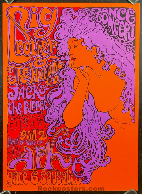 AUCTION - AOR 2.309 - Big Brother Janis Joplin - 1967 Poster - Ark Sausalito - Near Mint Minus