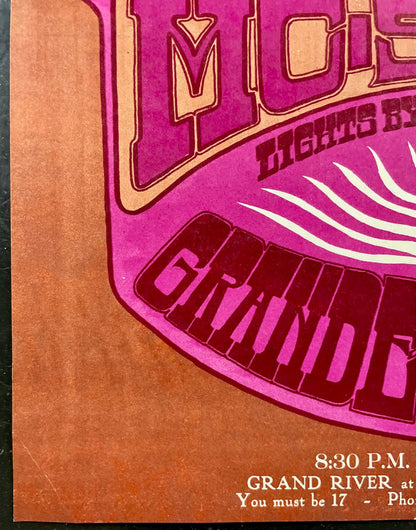 AUCTION - AOR 3.140 - Chambers Bros./MC5 - Gary Grimshaw - 1967 Poster - Grande Ballroom - Near Mint Minus