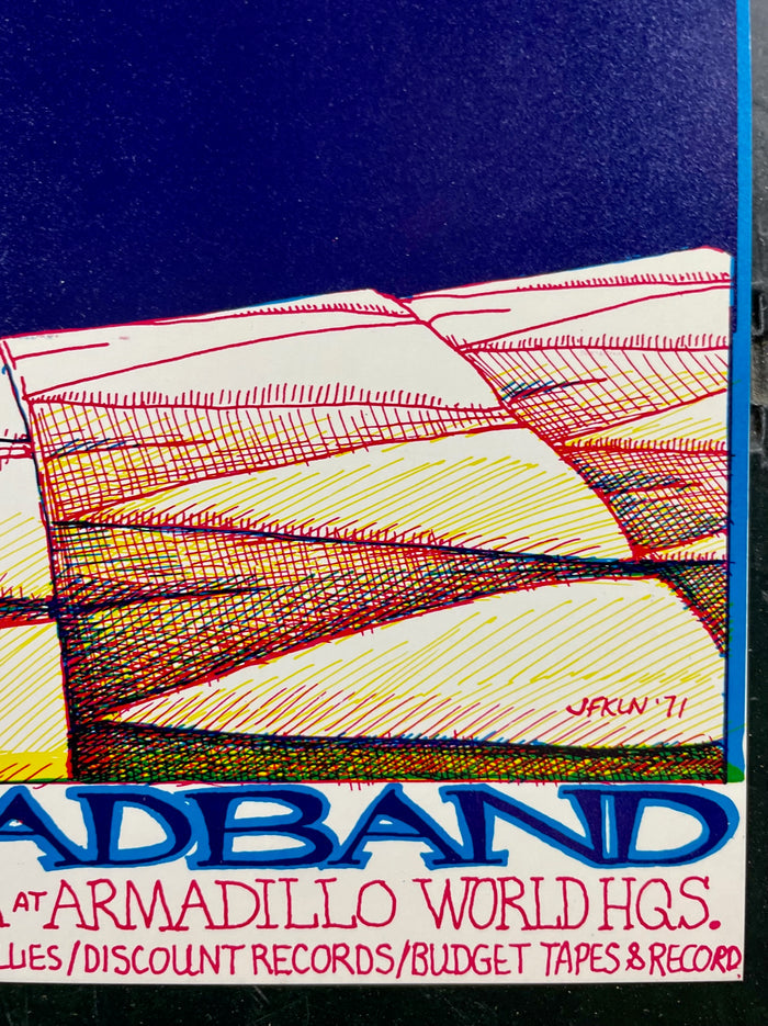 AUCTION - AOR 4.163 - Tracy Nelson & Mother Earth - Jim Franklin - 1971 Poster - Armadillo World HQ - Near Mint