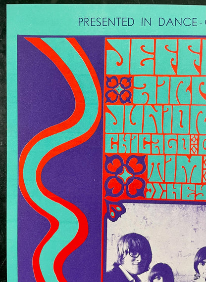 AUCTION - BG-42 - Jefferson Airplane - Wes Wilson - 1966 Poster - Fillmore Auditorium - Near Mint Minus