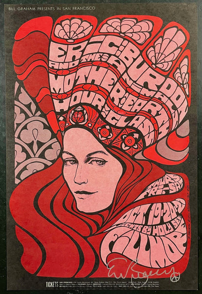 AUCTION - BG-89 -  The Animals - Allman Brothers - Eric Burden SIGNED - Bonnie MacLean - 1967 Poster - Fillmore Auditorium - Near Mint