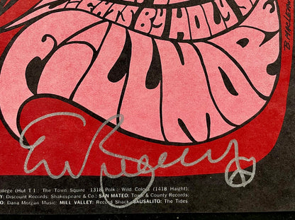 AUCTION - BG-89 -  The Animals - Allman Brothers - Eric Burden SIGNED - Bonnie MacLean - 1967 Poster - Fillmore Auditorium - Near Mint