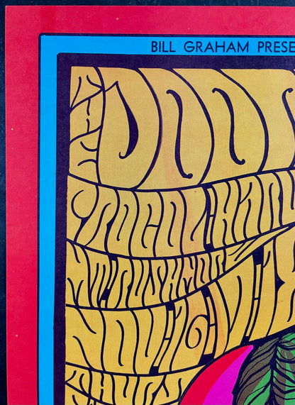 AUCTION - BG-93 - The Doors - Jim Blashfield  - 1967 Poster - Fillmore Auditorium - Near Mint Minus - SF Rock Posters & Collectibles