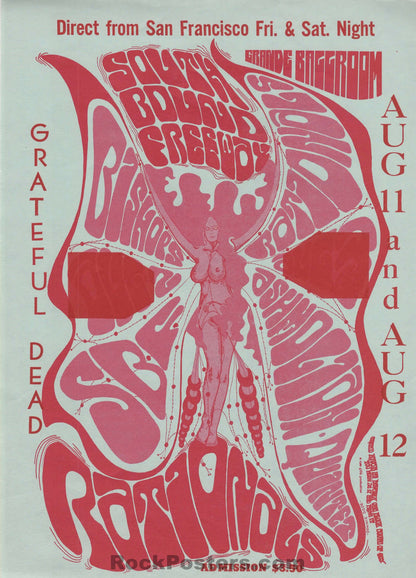 AUCTION - Grateful Dead - 1967 Handbill - Grande Ballroom - Near Mint Minus - SF Rock Posters & Collectibles