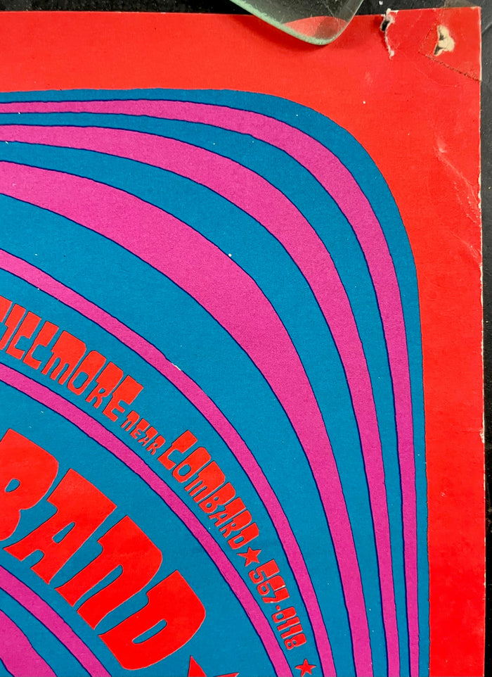 AUCTION - Neon Rose 2 - Miller Blues Band - Victor Moscoso - 1967 Poster - The Matrix - Very Good