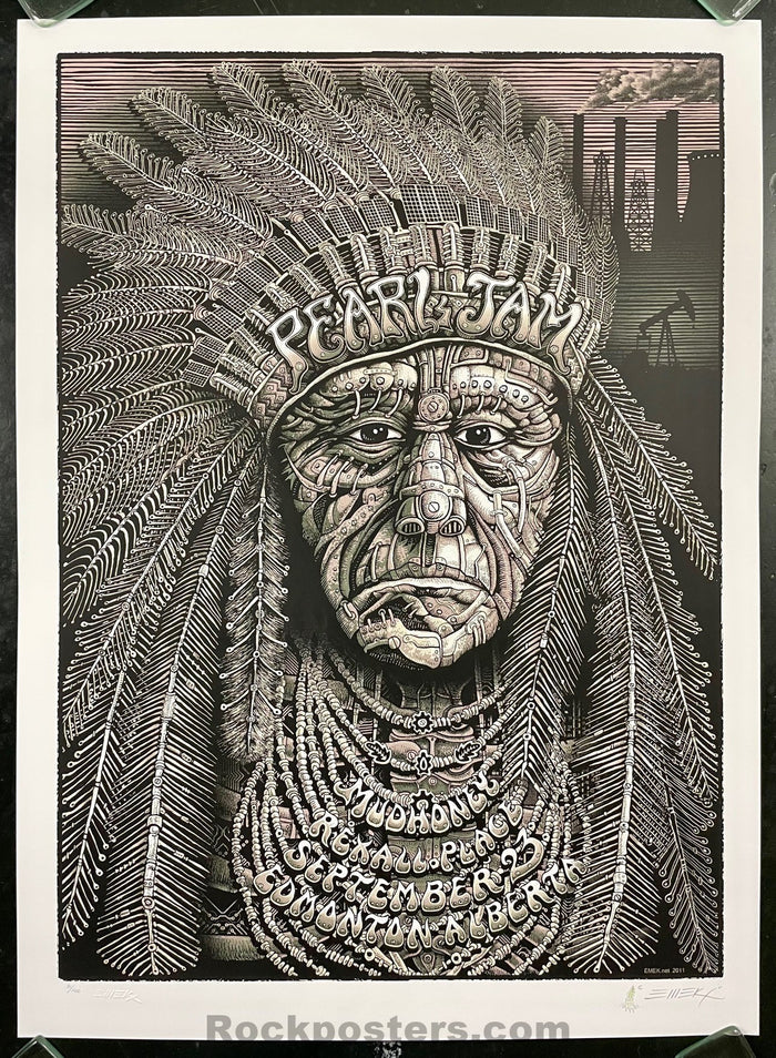 AUCTION - Pearl Jam - Edmonton '11 - Emek -  Artist Edition - Near Mint Minus
