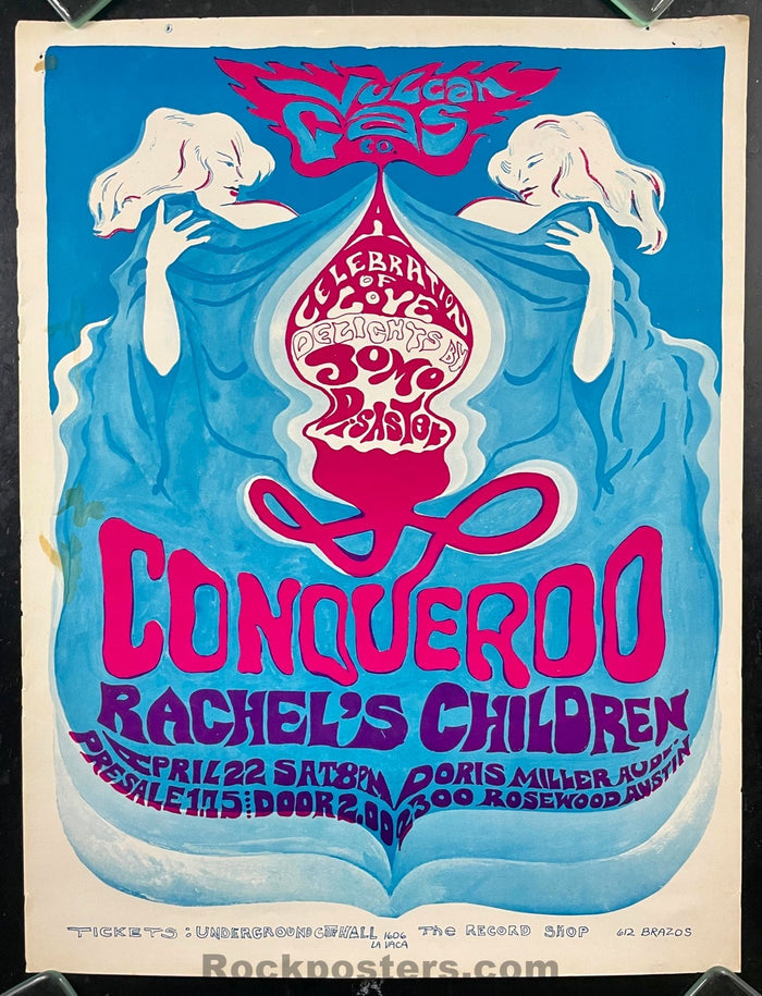 AUCTION - Vulcan Gas Company - 1st Show - Terry Holoman - 1967 Poster - Excellent