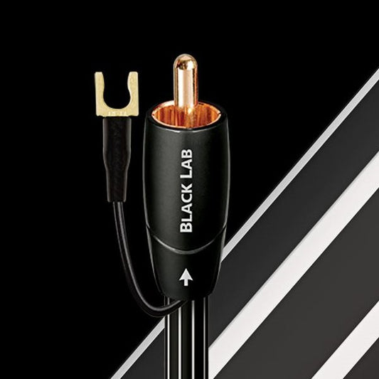 AudioQuest Black Lab 5M Subwoofer Cable with chassis ground connector 5 Metre