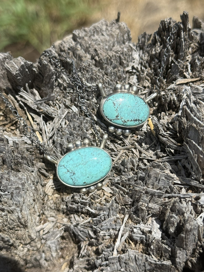 Authentic #8 Turquoise Chain Necklace