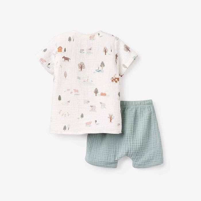 BA - On The Farm Muslin Top and Shorts