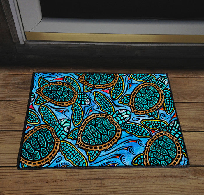 Baby Turtles Door Mat