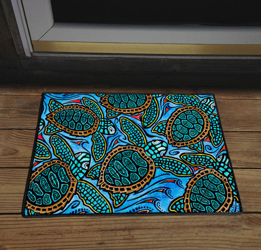 Baby Turtles Door Mat