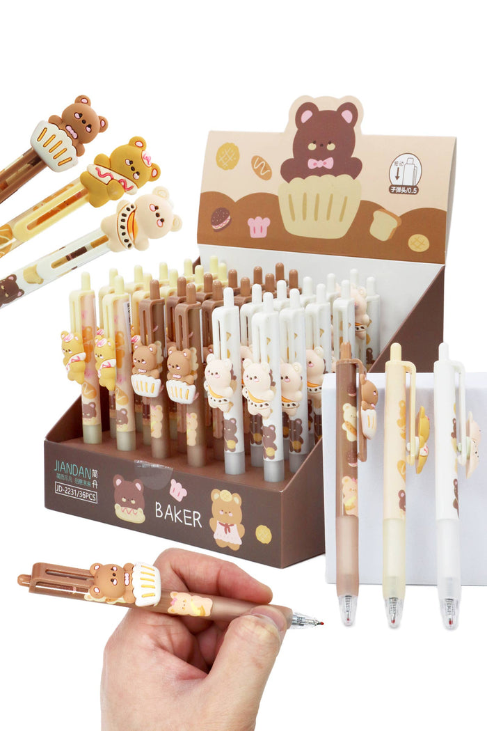 Baker Teddy Bear 0.5 mm Click Pen - 1pc