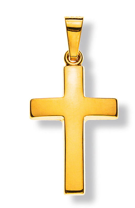 Balken-Kreuz Gelbgold/Weissgold 585/14K - AKR0104/AKR0204