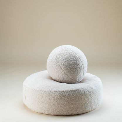 Ball Cream White Cushion - Rugs by Roo