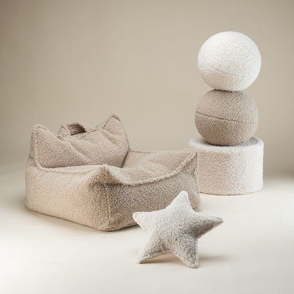 Ball Cream White Cushion - Rugs by Roo
