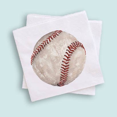 Grace Langdon Art Party Baseball Cocktail Napkins