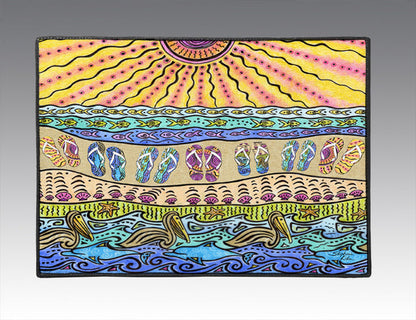 Beach Time Flip Flops Door Mat