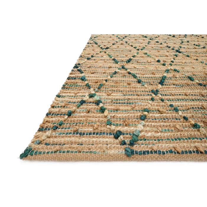 Rugs by Roo Loloi Beacon Aqua Area Rug in size 2' 3" x 3' 9"