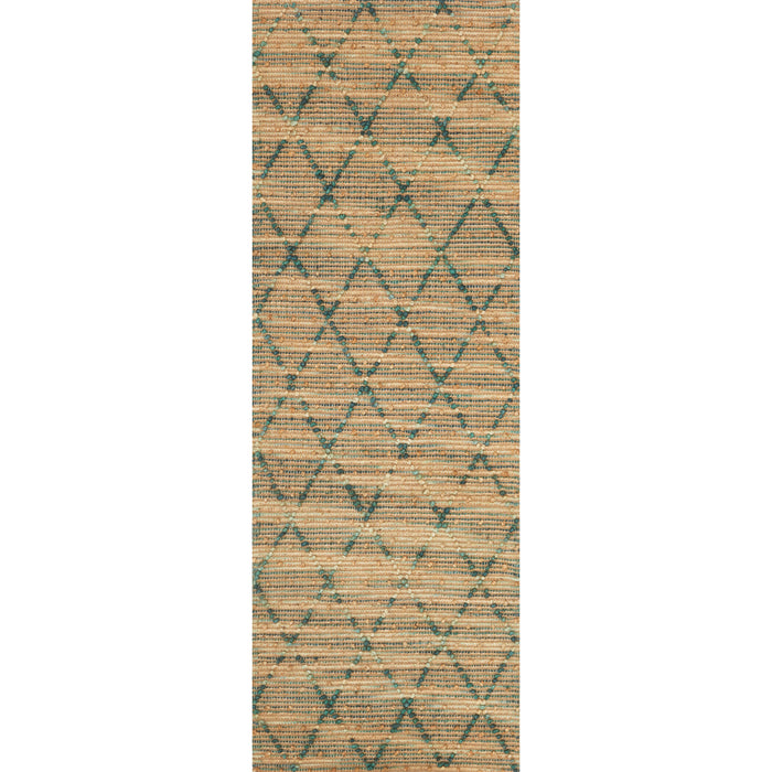 Rugs by Roo Loloi Beacon Aqua Area Rug in size 2' 6" x 7' 6"
