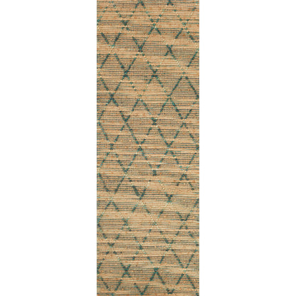Rugs by Roo Loloi Beacon Aqua Area Rug in size 2' 6" x 7' 6"