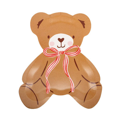 My Mind’s Eye BER1240 - Occasions Beary Loved Teddy Bear Shaped Plate Set