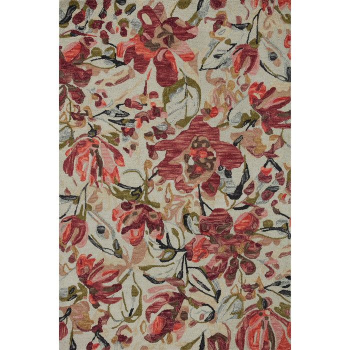 Belladonna Ivory Raspberry Area Rug - Rugs by Roo