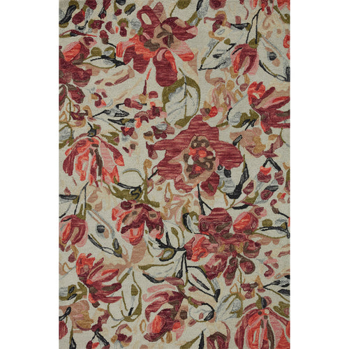 Belladonna Ivory Raspberry Area Rug - Rugs by Roo