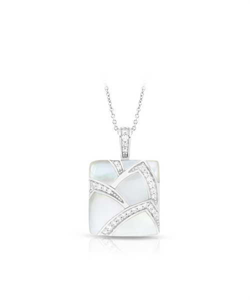 Belle e'toile Sterling Silver Sirena White MOP Pendant
