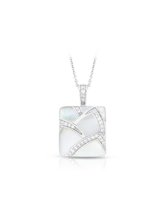 Belle e'toile Sterling Silver Sirena White MOP Pendant