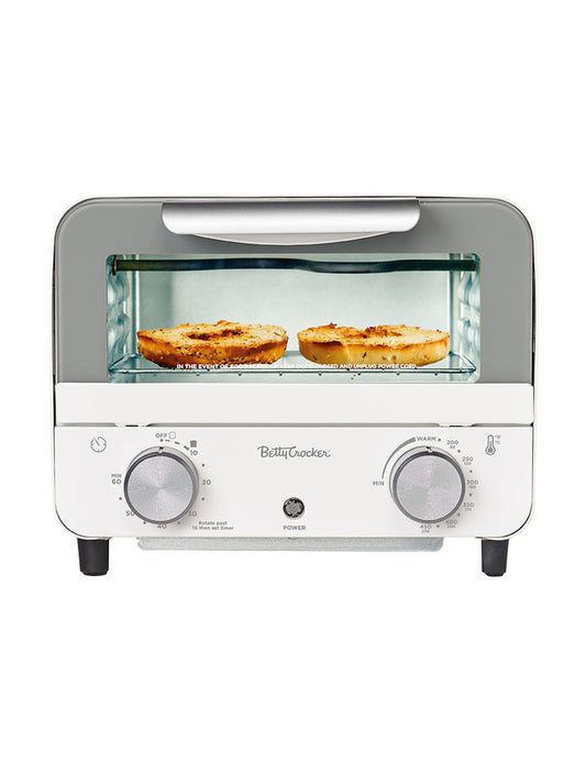 Betty Crocker Mini Toaster Oven, Compact Countertop Oven