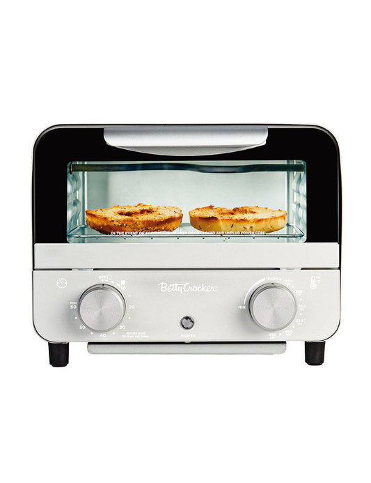 Betty Crocker Mini Toaster Oven, Compact Countertop Oven