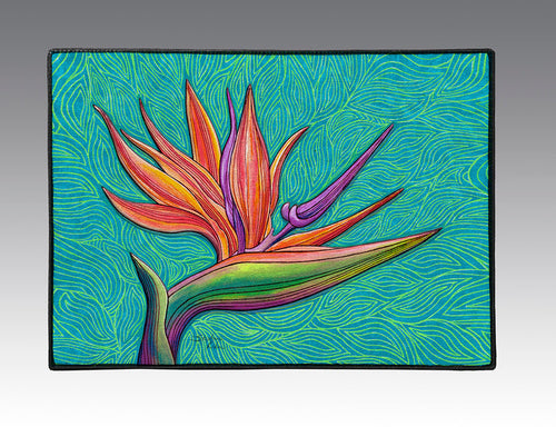 Bird of Paradise Door Mat