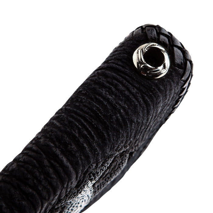 with silver grommet
