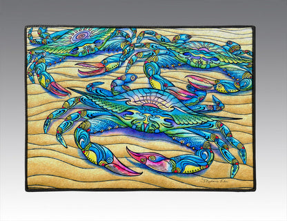 Blue Crabs Door Mat