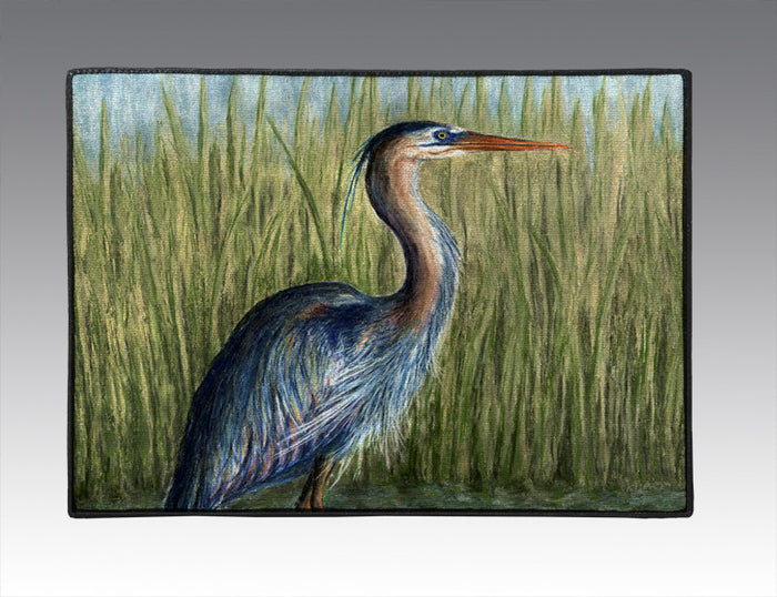 Blue Heron Door Mat