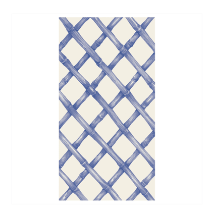 Hester & Cook Party Blue Lattice Napkins