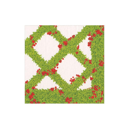 Boxwood Trellis Boxed Cocktail Napkins