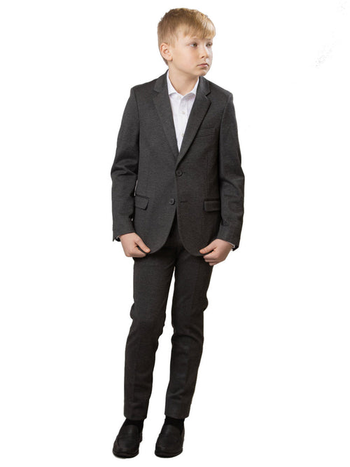 Boy's Soho Stretch Suit Separate | Charcoal