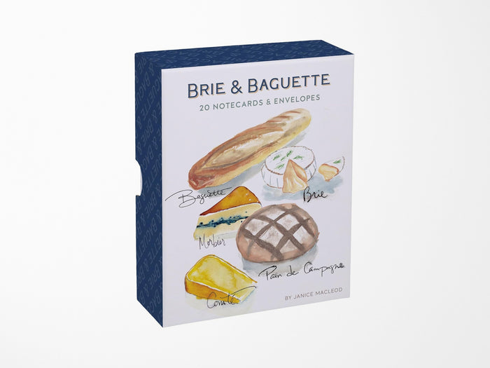 Brie & Baguette 20 Notecards & Envelopes