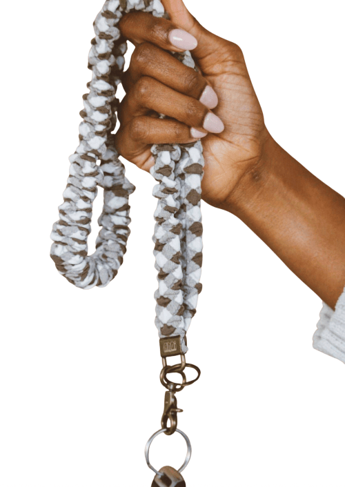 Shop Andi Brown Checkered Lanyard