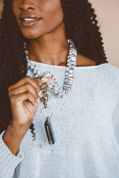 Shop Andi Brown Checkered Lanyard