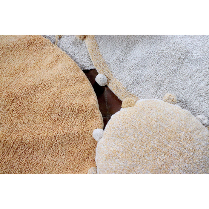 Rugs by Roo | Lorena Canals Bubbly Natural Honey Washable Area Rug-C-BUBBLY-HNY