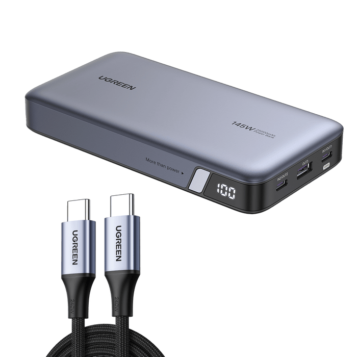 (Bundle) 145W Power Bank + 240W USB-C Cable